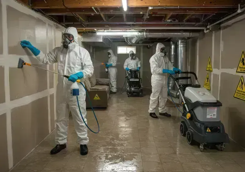 Basement Moisture Removal and Structural Drying process in Southwest Ranches, FL